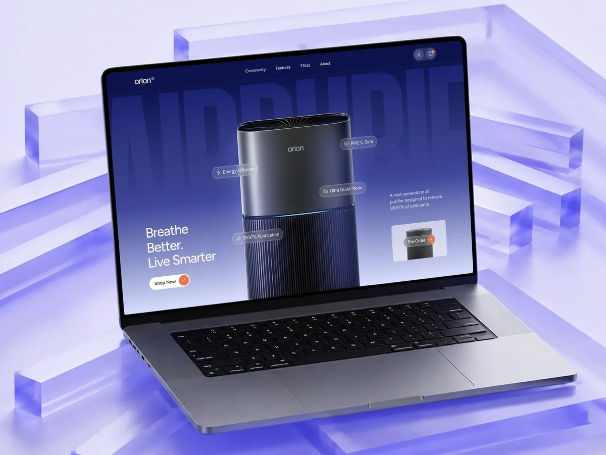 Website design by Paultechnolog shown on a laptop