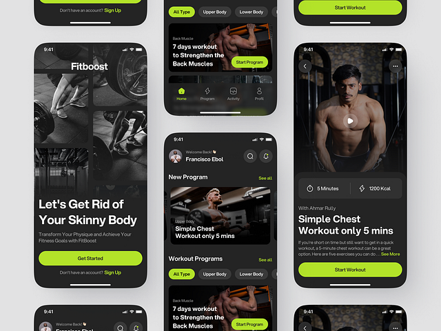 Personal Fitness App Features